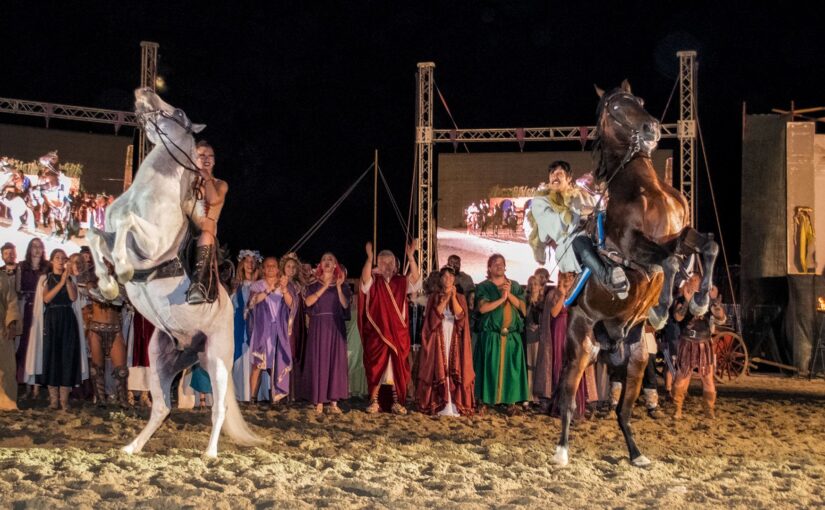 Spectacolul „La Marginea Imperiului”, o lecție de istorie pe viu, la Cetatea Tropaeum Traiani